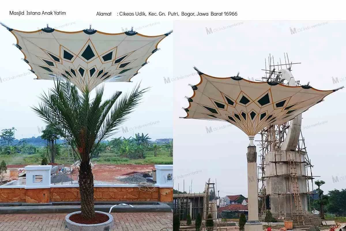 payung-canopy-membrane-tenda-membrane-masjid-istana-anak-yatim-bogor