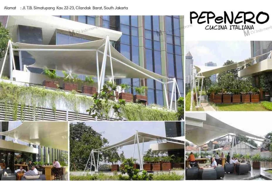 tenda membrane jakarta selatan pepenero cicina italiana