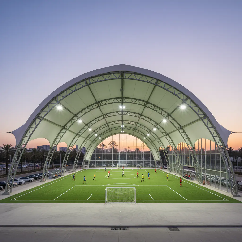 Tenda Membrane Lapangan Futsal - Bentang Lebar