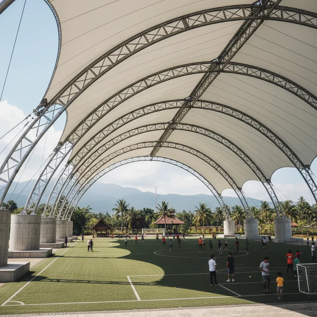 Jasa Tenda Membrane Profesional - Struktur Besar PT Indo Membrane