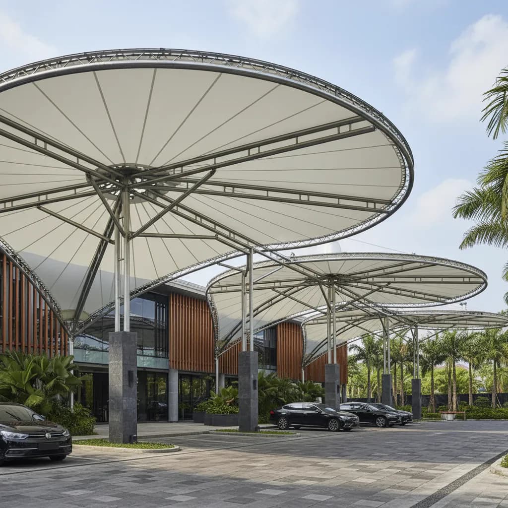 Canopy Membrane oleh PT Indo Membrane Konstruksi