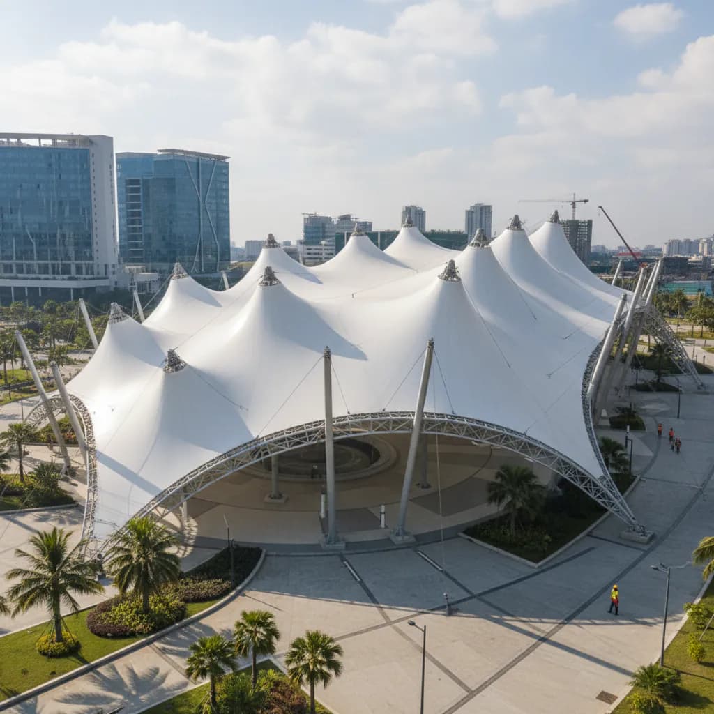 Tenda Membrane oleh PT Indo Membrane Konstruksi