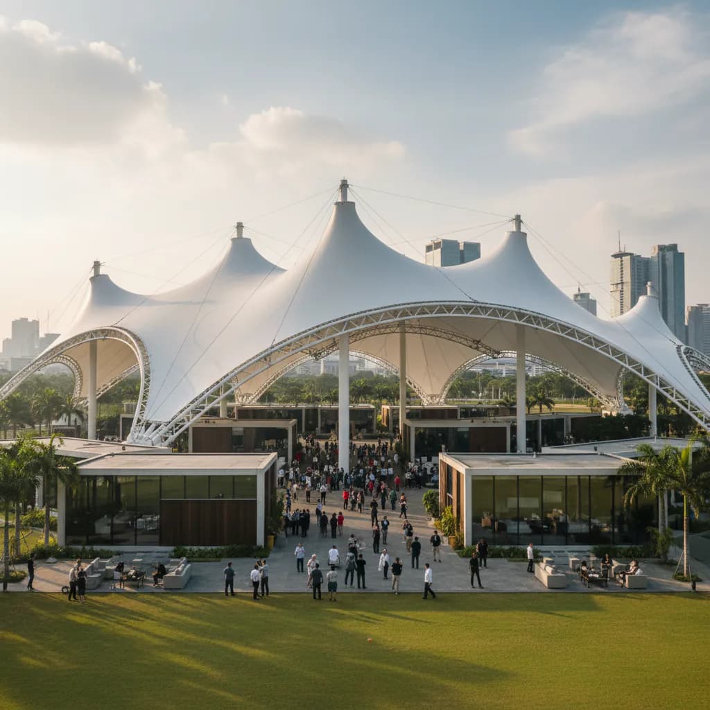 Tenda Membrane oleh PT Indo Membrane Konstruksi