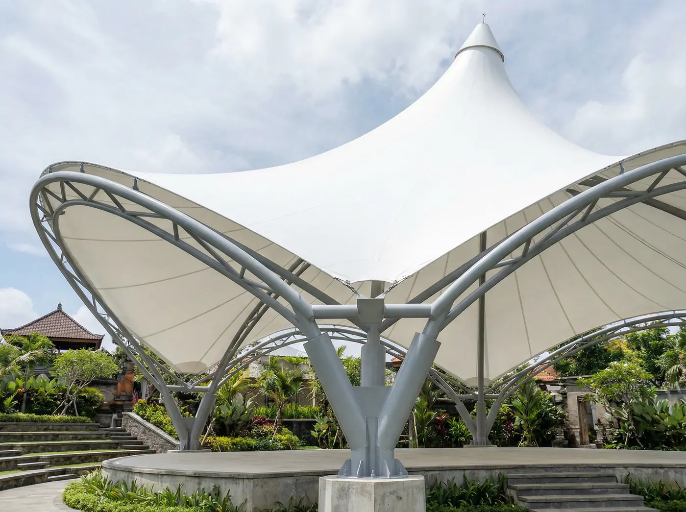 Material Bahan Membrane Kualitas Terbaik Standar Eropa - Tenda Membrane Bali | PT INDO Membrane Konstruksi