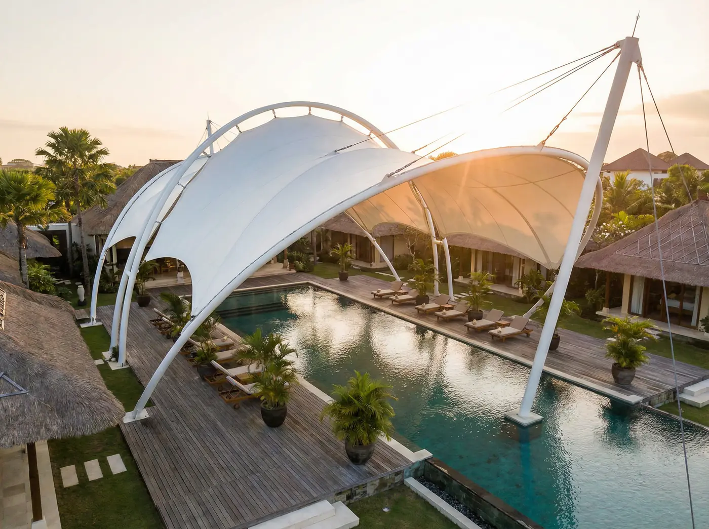 Tenda Membrane Bali Solusi Peneduh Estetik untuk Bangunan Anda - Tenda Membrane Bali | PT INDO Membrane Konstruksi