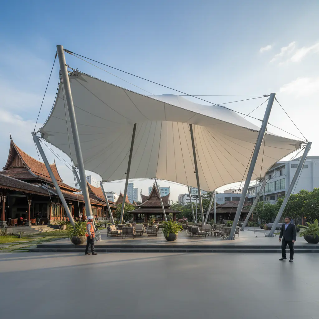 Mengapa Memilih Kanopi Membran untuk Properti di Solo? - Kanopi Membran solo | PT INDO Membrane Konstruksi