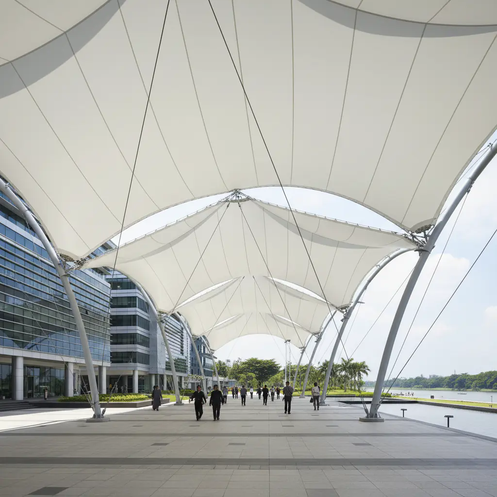 Jasa Canopy Membrane Riau: RAB Transparan & Pemasangan Cepat